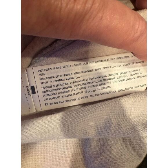 *3/$15 Hollister Women's Ombré Orange Crew Neck T-Shirt Size L Casual - Picture 7 of 8